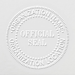 Generic Custom Official Seal Name Location Embosser