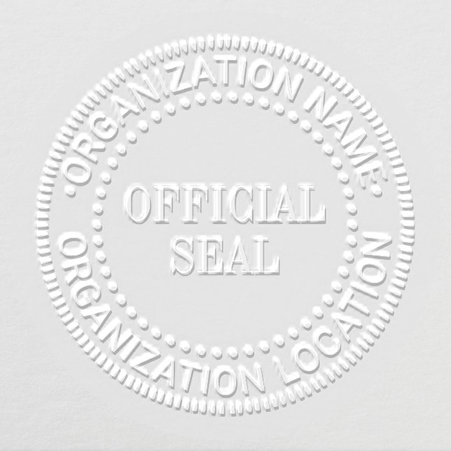 Generic Custom Official Seal Name Location Embosser (Design)