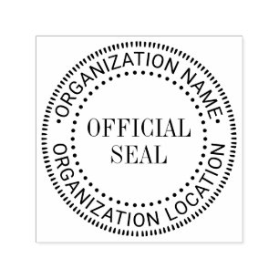 Generic Custom Official Seal Name Location Self-inking Stamp