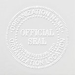 Generic Custom Official Seal Name Location URL Embosser