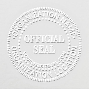 Generic Custom Official Seal Name Location URL Embosser