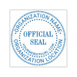 Generic Custom Official Seal Name Location URL Self-inking Stamp