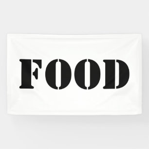 Generic Food and Drink Humorous Party Supplies Ban Banner