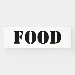 Generic Food and Drink Humorous Party Supplies Ban Banner
