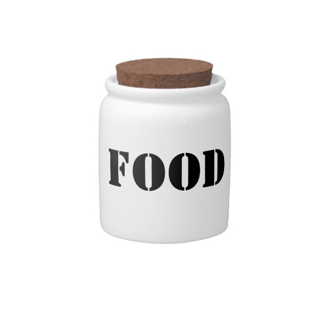 Generic Food and Drink Humorous Party Supplies Candy Jar (Front)