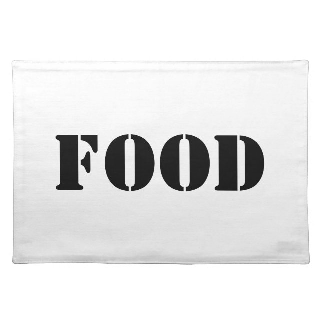 Generic Food and Drink Humorous Party Supplies Cloth Placemat (Front)