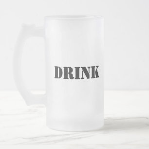 Generic Food and Drink Humorous Party Supplies Frosted Glass Beer Mug