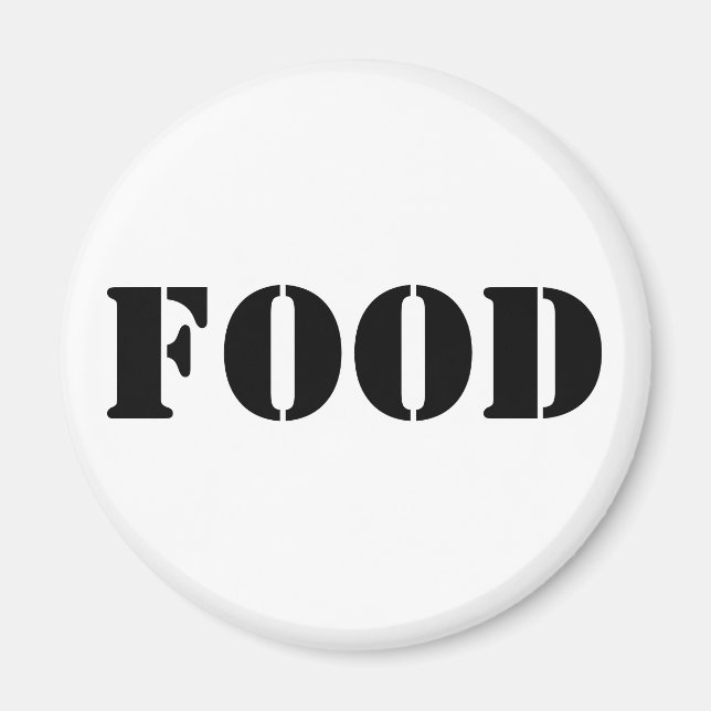 Generic Food and Drink Humorous Party Supplies Magnet (Front)