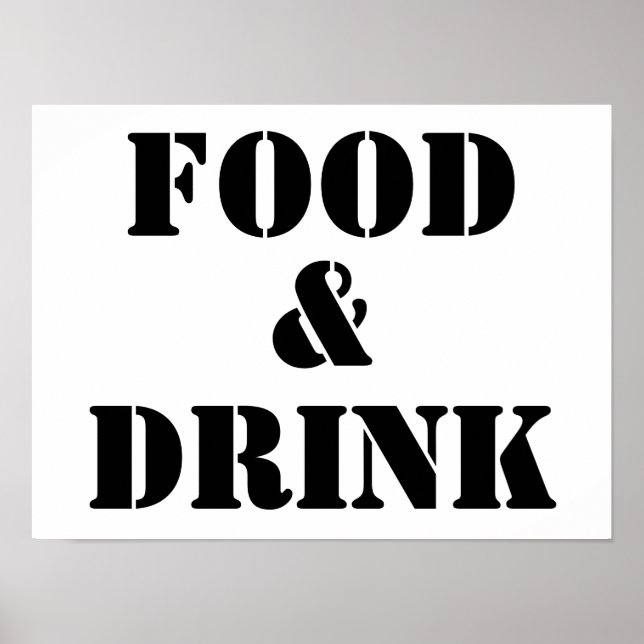 Generic Food and Drink Humorous Party Supplies Pos Poster (Front)
