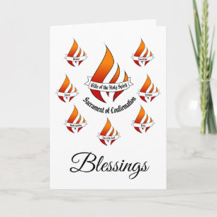Generic Gifts of the Holy Spirit Confirmation Card