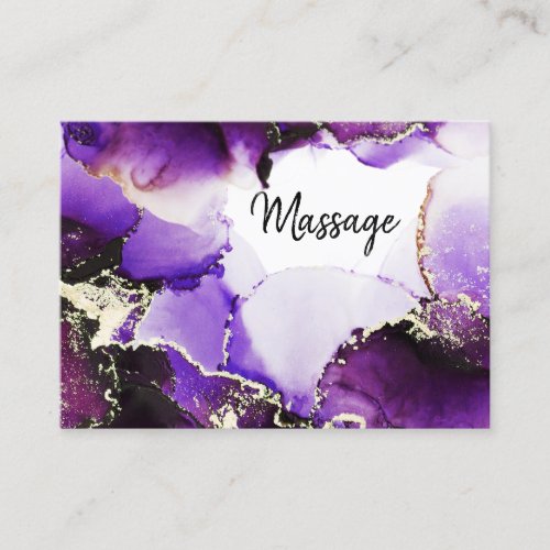  Generic  Hair Nails Lashes Purple Gold Healer Business Card