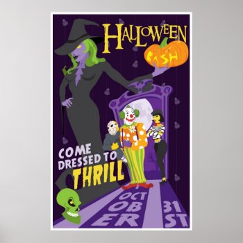 Generic Halloween Party Poster by stevethomas at Zazzle