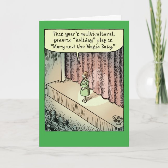 Generic Holiday Play Happy Holiday Funny Card (Front)