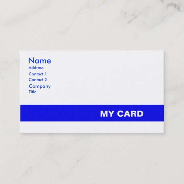 Generic ID Business Card (Front)