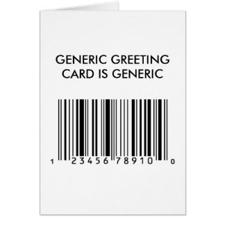 Generic is Generic Cards