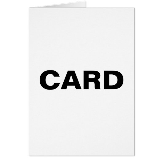 Generic Item Label Cards (Front)