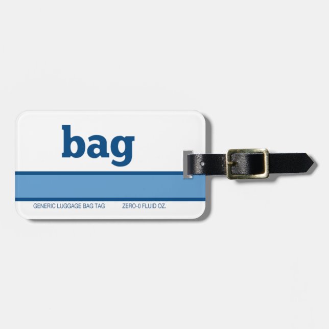 Generic Luggage Bag Tag (Front Horizontal)