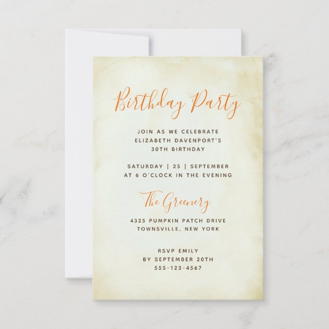 GENERIC PARTY TEMPLATE (Front)