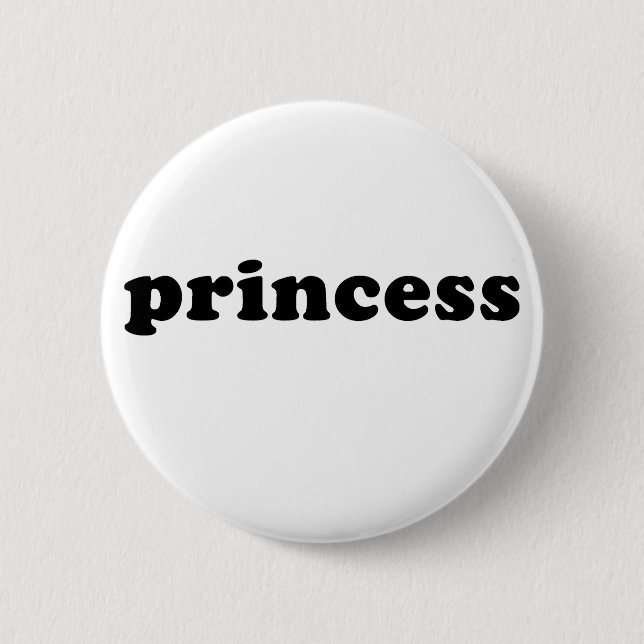 Generic PRINCESS T-shirts Pinback Button (Front)
