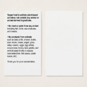 Generic Restaurant Card (Front & Back)