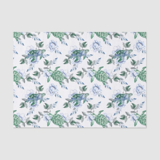 Generic Sea Turtles Tissue Paper (Front)