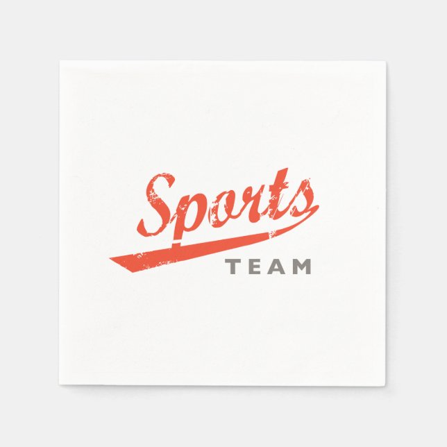 Generic Sports Team Napkins (Front)