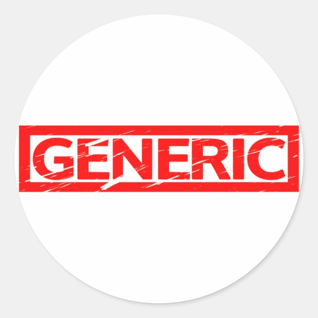 Generic Stamp Classic Round Sticker (Front)