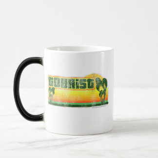 Generic Tourist Cheeky Retro Fun Travel Logo Color Morph Mug
