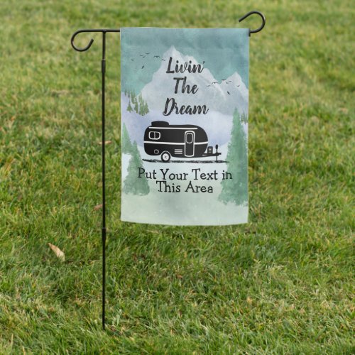 Generic Travel Trailer Livin The Dream Garden Flag