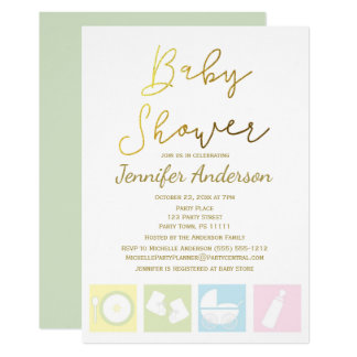 Generic Invitations Announcements Zazzle Generic Uni Boy Or Baby Shower Card