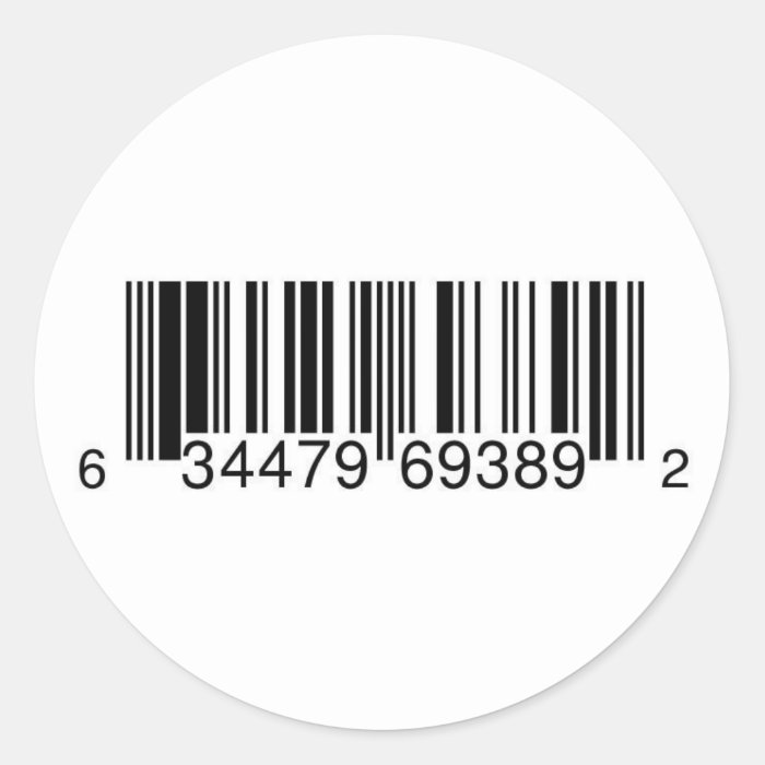 Generic UPC Symbol for CD Sales Stickers