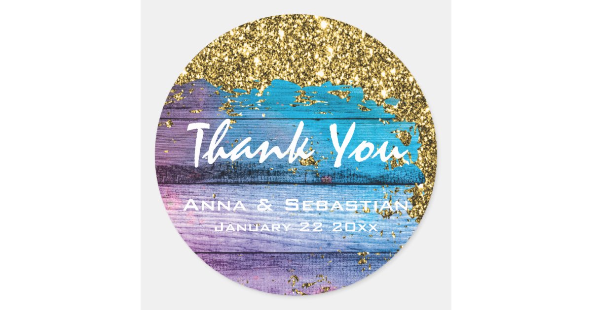Generic Wood AP49 Weathered Aged Glitter Classic Round Sticker | Zazzle