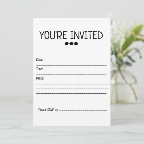 Generic Youre Invited Invitation