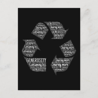 generosity-401403 CAUSES RECYLE FEELINGS ACTIONS M Postcard