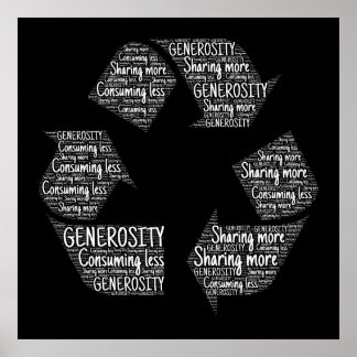 generosity-401403 CAUSES RECYLE FEELINGS ACTIONS M Poster