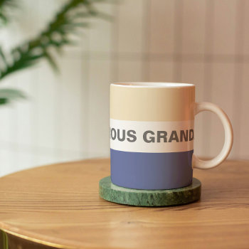 Generous Grandad Peach And Blue Classic Coffee Mug by ThePlayfulPixel at Zazzle