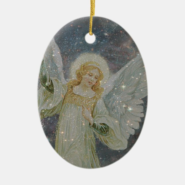 Generous -  Guardian Angel of Generosity Ceramic Ornament (Front)