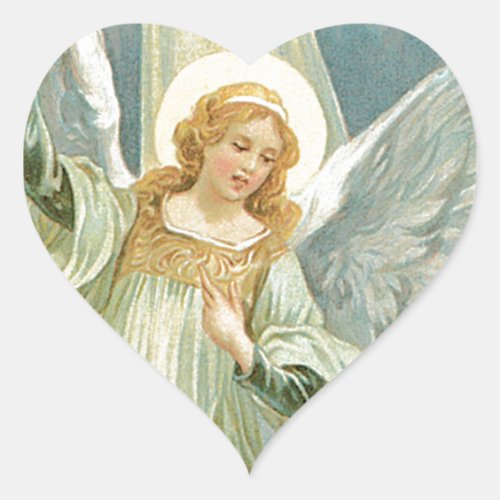 Generous _  Guardian Angel of Generosity Heart Sticker