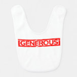 Generous Stamp Baby Bib