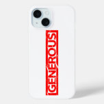 Generous Stamp iPhone 15 Case