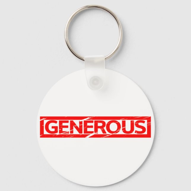 Generous Stamp Keychain (Front)