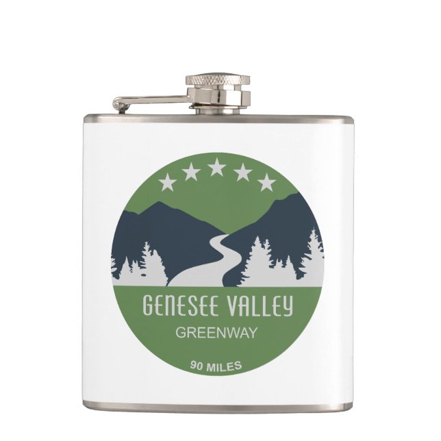 Genesee Valley Greenway New York Flask (Front)