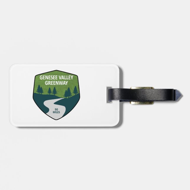 Genesee Valley Greenway New York Luggage Tag (Back Horizontal)