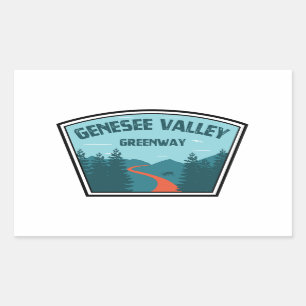 Genesee Valley Greenway New York Rectangular Sticker