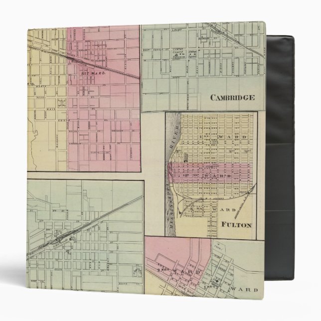 Geneseo, Kewanee, Cambridge, Fulton and Morrison 3 Ring Binder (Front/Inside)