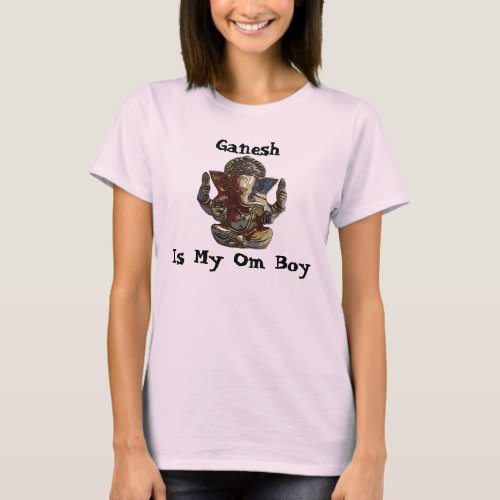 genesh Ganesh Is My Om Boy T_Shirt