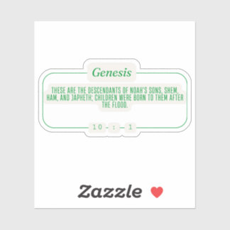 Genesis 10:1 sticker