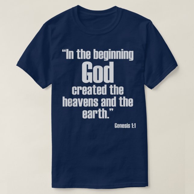 Genesis 11 Bible Verse  Religious Christian  T-Shirt (Design Front)
