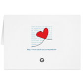 Genesis 12:3 I will bless them Christian Heart Cards (Back Horizontal)