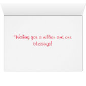 Genesis 12:3 I will bless them Christian Heart Cards (Inside Horizontal (Bottom))